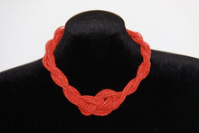 Load image into Gallery viewer, Coral Braided Necklace