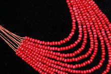 Load image into Gallery viewer, 9 Layer Red Bead Necklace
