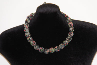 Green & Black Paisley Necklace