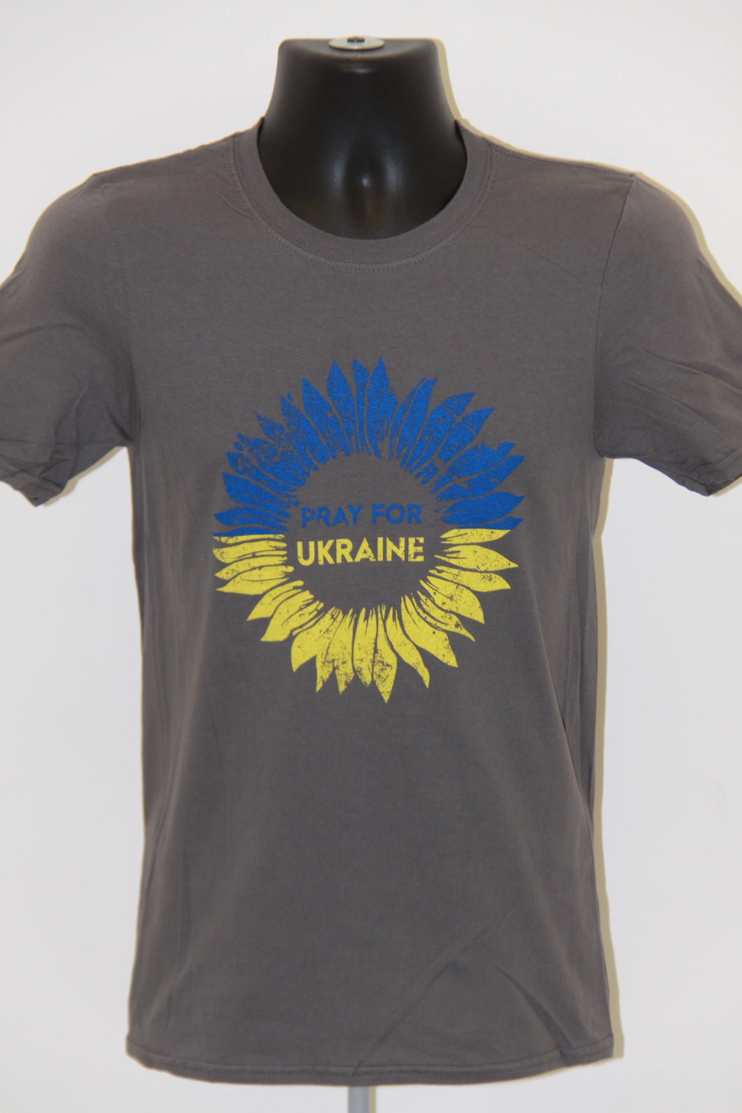 Pray for Ukraine Softstyle T-Shirt- Charcoal