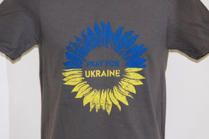 Pray for Ukraine Softstyle T-Shirt- Charcoal