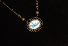 Load image into Gallery viewer, Hand Embroidered Flower Necklace &amp; Earring Set