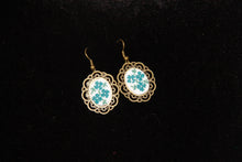 Load image into Gallery viewer, Hand Embroidered Flower Necklace &amp; Earring Set