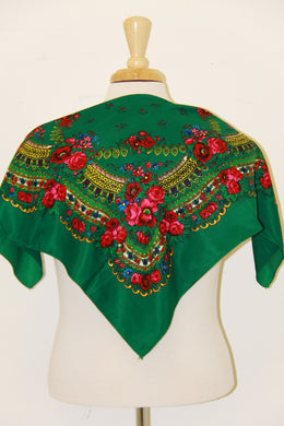 Ukrainian Traditional Hustka Green