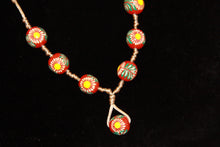 Load image into Gallery viewer, Hand Painted Necklace and Earring Set