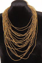 Load image into Gallery viewer, Gold Beaded Necklace