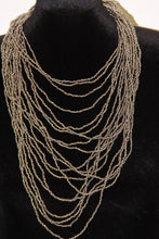 Load image into Gallery viewer, Silver Beaded Necklace