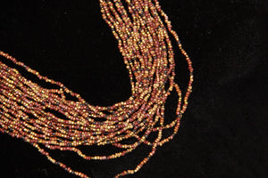 Long Brown Beaded Necklace
