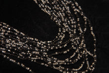 Load image into Gallery viewer, Long Black &amp; Silver Beaded Necklace