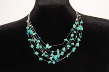 Load image into Gallery viewer, Layered Blue Gemstone Necklace