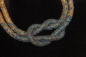 Navy Knot Necklace