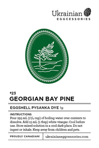 #23 Georgian Bay Pine Eggshell Pysanka Dye