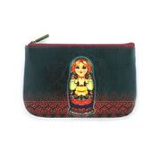 Nesting doll Ukrainian girl makeup pouch