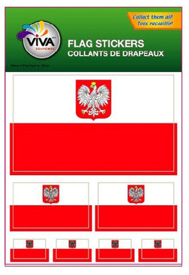 Poland flag stickers