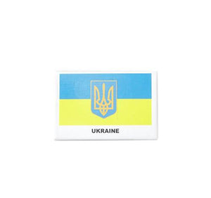 Tryzub Ukraine Flag Fridge Magnet