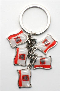 Poland charm key chain