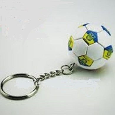 Ukraine Soccer Ball Keychain