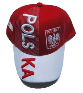 Poland 3D embroidered cap