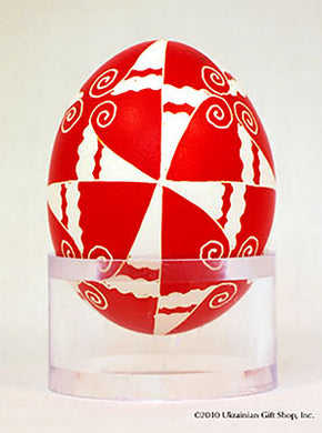 Lucite Ring Egg Stand