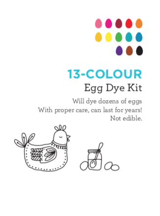 13-Colour Egg Dye Kit
