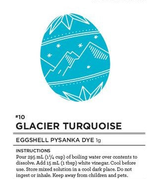#10 Glacier Turquoise Eggshell Pysanka Dye