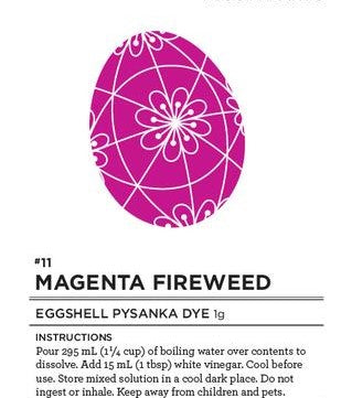 #11 Magenta Fireweed Eggshell Pysanka Dye