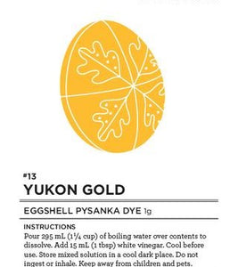 #13 Yukon Gold Eggshell Pysanka Dye