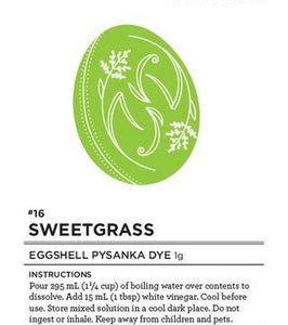 #16 Sweetgrass Eggshell Pysanka Dye