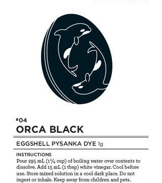 #04 Orca Black Eggshell Pysanka Dye