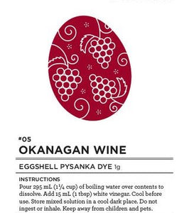 #05 Okanagan Wine Eggshell Pysanka Dye