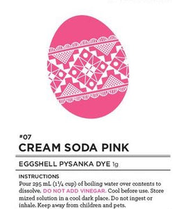 #07 Cream Soda Pink Eggshell Pysanka Dye