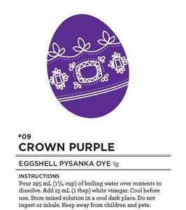 #09 Crown Purple Eggshell Pysanka Dye