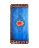 Load image into Gallery viewer, Poppy Flower &amp; Embroidery Pattern Print Large Flat Wallet