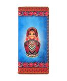 Nesting doll print large flat wallet