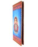 Nesting doll print large flat wallet