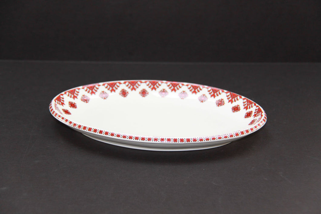 small oval serving plate
