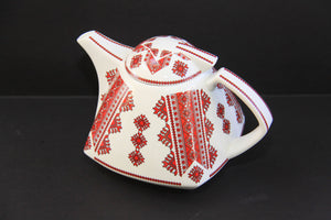 square decorative tea pot