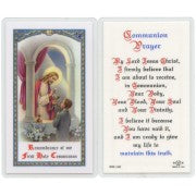 Communion Prayer Boy- Prayer Card