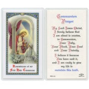 Communion Prayer Girl - Prayer Card