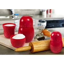 Red Matryoshka Measuring Cups