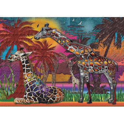 Rainbow Giraffes- 1000 PC
