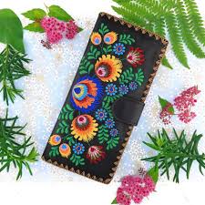 Polska Flower Slim Wallet