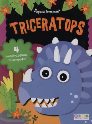 Triceratops Puzzle Book- 20 pc x 4