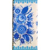 Ukrainian Petrykivka style flower print large wallet