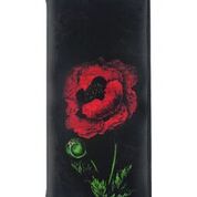 Load image into Gallery viewer, Large Black Poppy Wallet