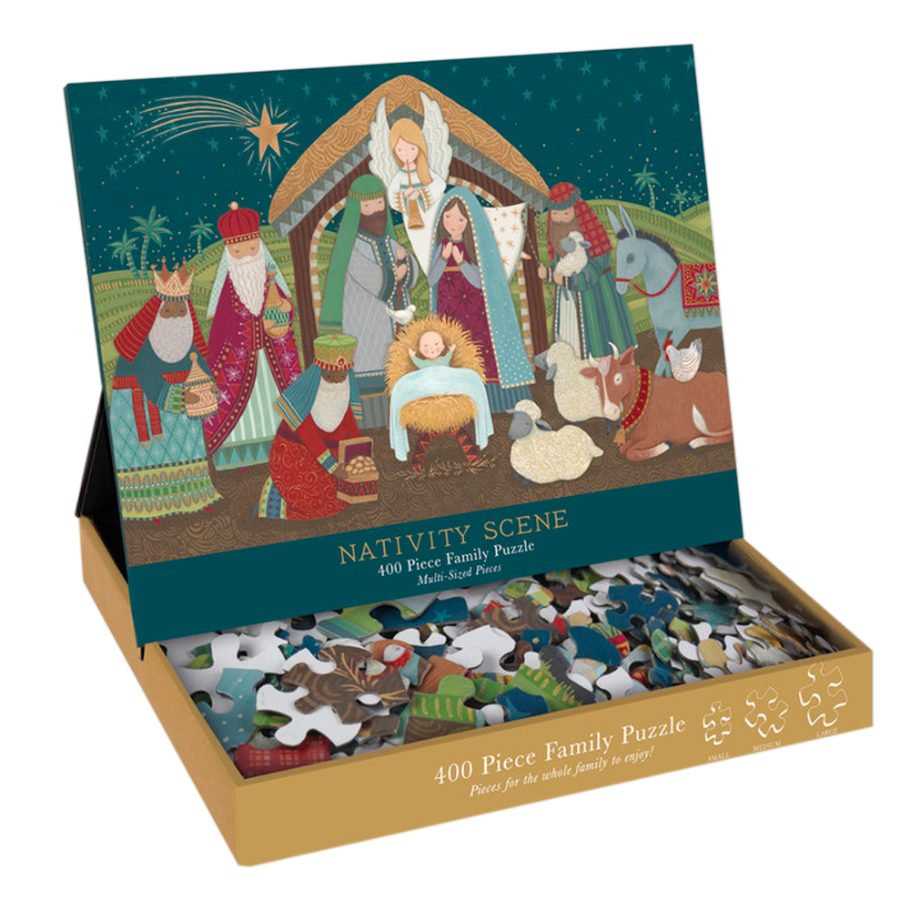 Nativity Scene Family Puzzle- 400pc