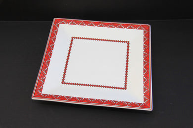 square serving plate 10