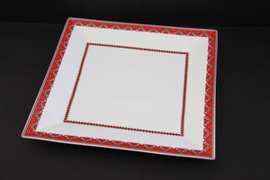 elegant square serving platter 12"