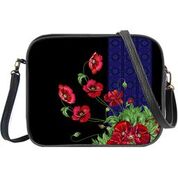Ukrainian poppy flower print print cross body bag/toiletry bag